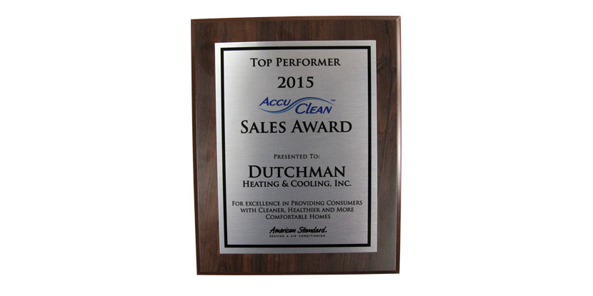 American Standard 2015 Sales Award