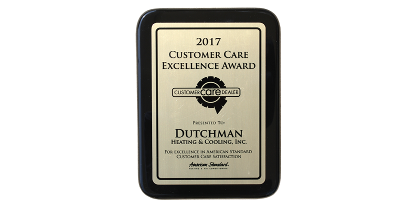 American Standard 2017 Distinguished Dealer Award