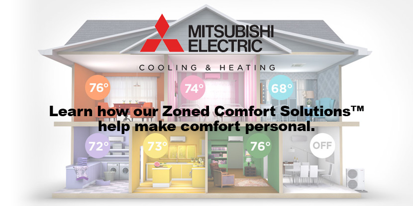 Dutchman offers Mitsubishi Electric Ductless Cooling and Heating Systems